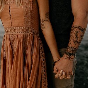 Free people Lace Trimmed Dress